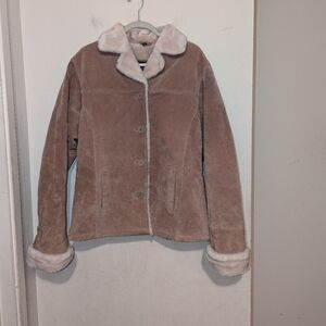 Adler Collection Genuine Leather Tan Jacket Size Medium